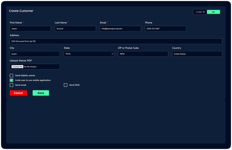 Business dashboard