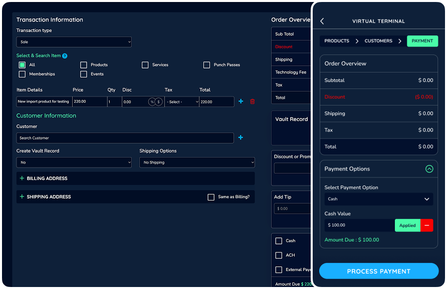 Business dashboard