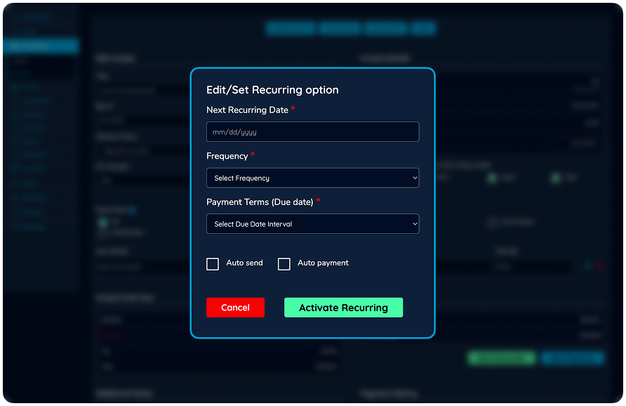 Business dashboard