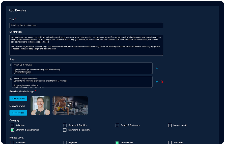 Business dashboard