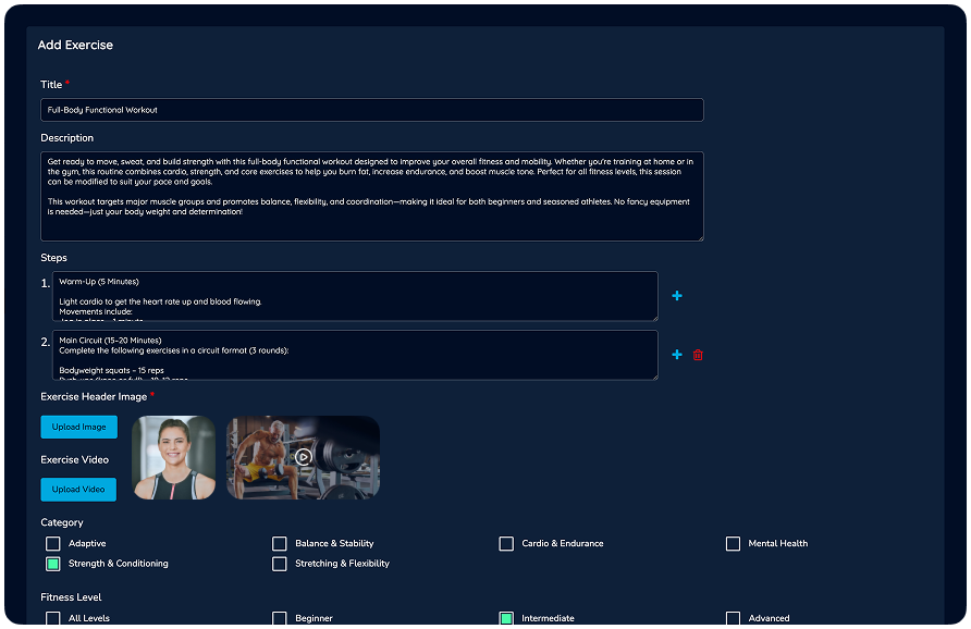 Business dashboard