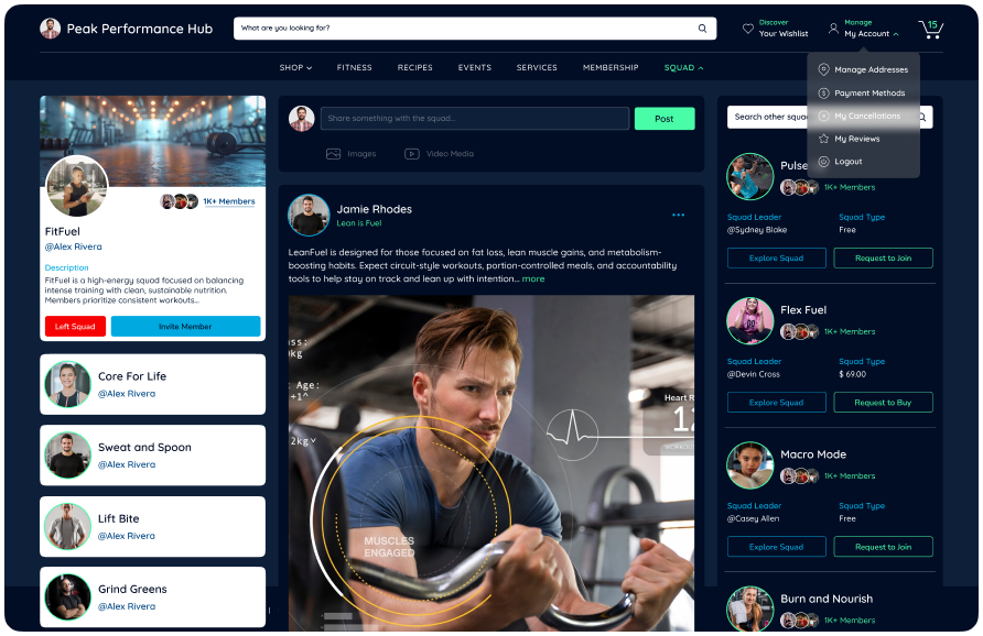 Business dashboard