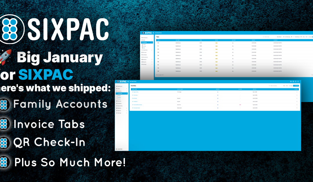 SIXPAC January 2026 Update: Family Accounts, Tabs, Continuous Check-In & More